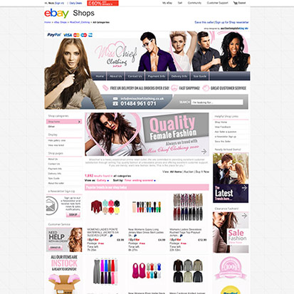 eBay Store Design eBay Store design portfolio